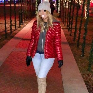 Tommy Hilfiger Red Puffer Jacket